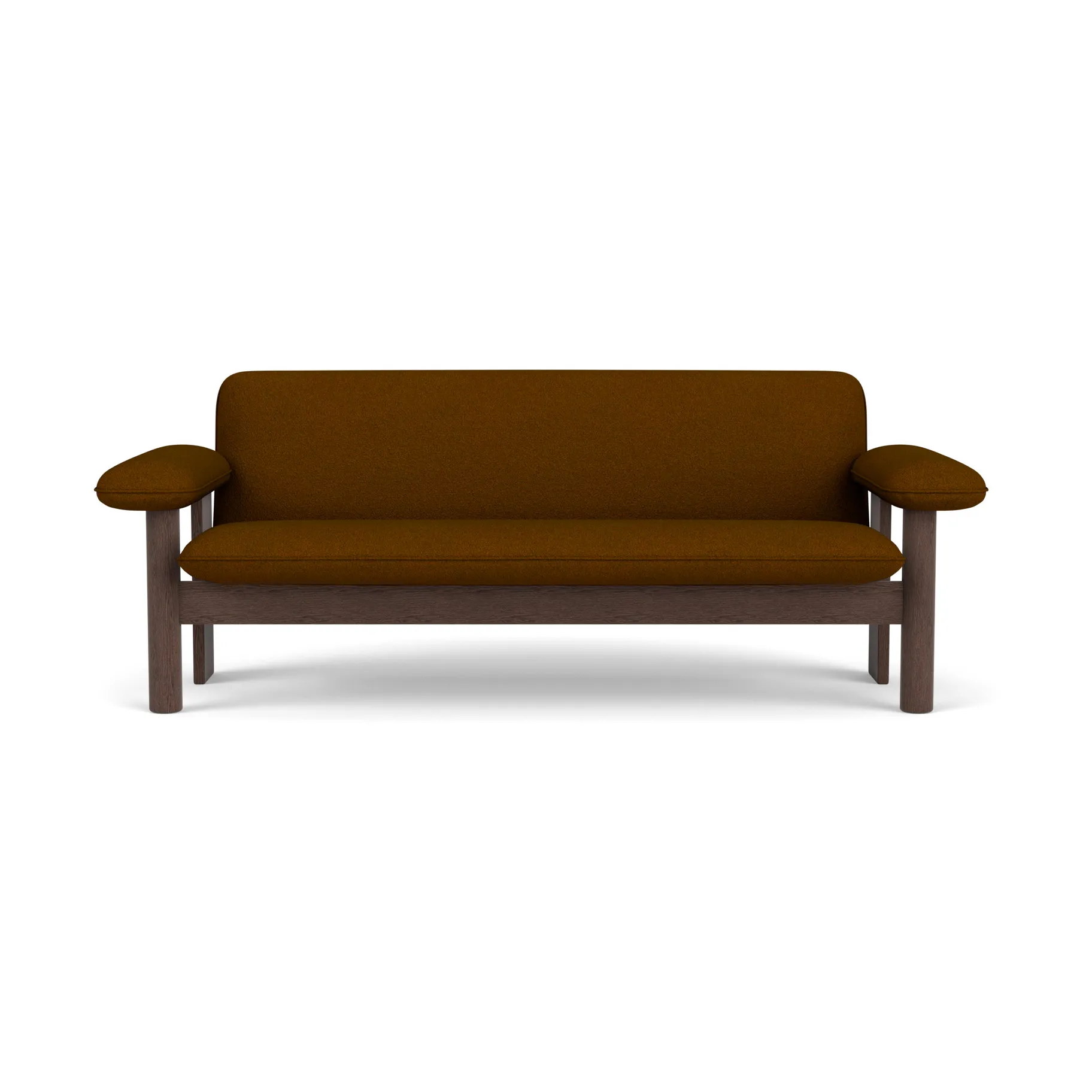 Brasilia soffa 2-sits, Dark oak-Baru 0450 Audo Copenhagen