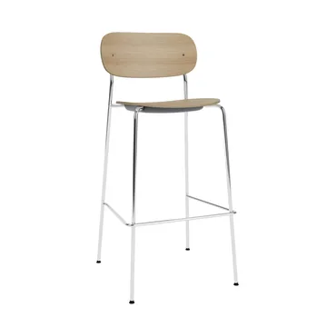 Co Bar Chair barstol - Ek-kromat stål, 75 cm - Audo Copenhagen