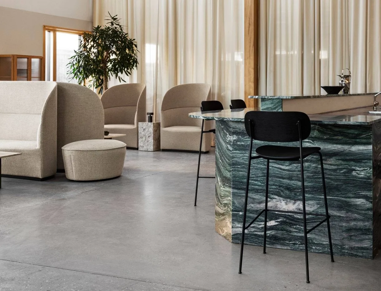 Co Bar Chair barstol, Ek-kromat stål, 75 cm Audo Copenhagen