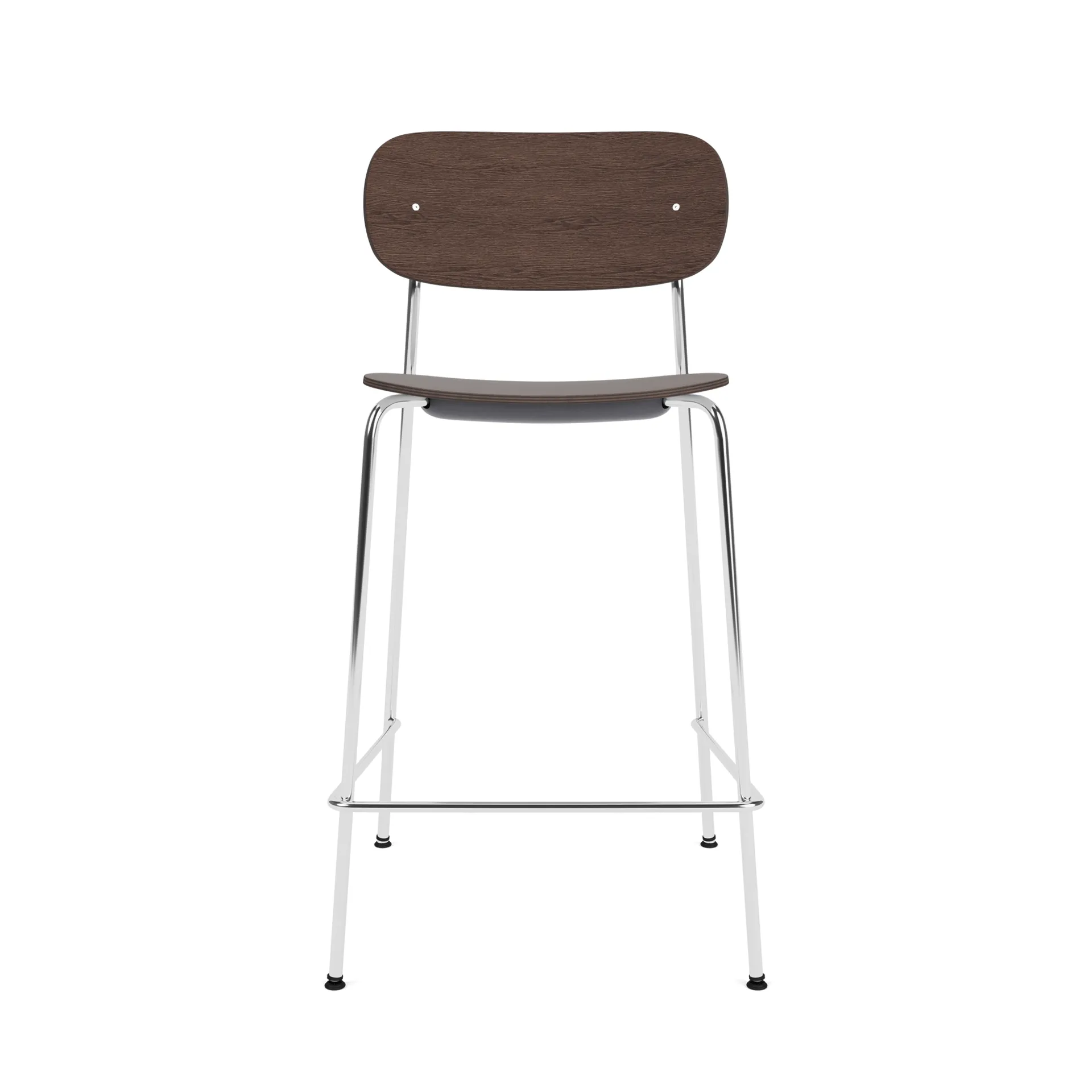 Co Bar Chair barstol, Mörkbetsad ek-kromat stål, 65 cm Audo Copenhagen