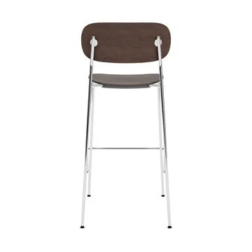 Co Bar Chair barstol - Mörkbetsad ek-kromat stål, 75 cm - Audo Copenhagen