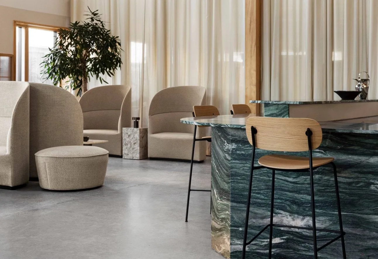 Co Bar Chair barstol, Mörkbetsad ek-kromat stål, 75 cm Audo Copenhagen