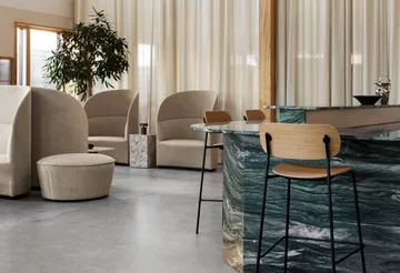 Co Bar Chair barstol - Mörkbetsad ek-kromat stål, 75 cm - Audo Copenhagen