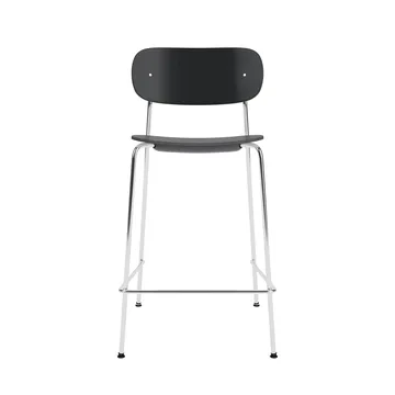 Co Bar Chair barstol - Svart ek-kromat stål, 65 cm - Audo Copenhagen