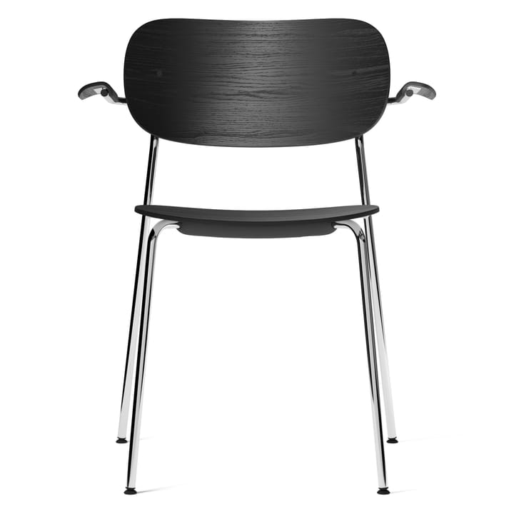 Co Chair matstol armstöd kromade ben - Svart ek - Audo Copenhagen