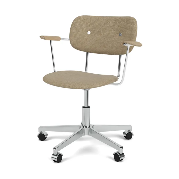Co Task kontorsstol helklädd - Audo Bouclé 02-natural oak - Audo Copenhagen