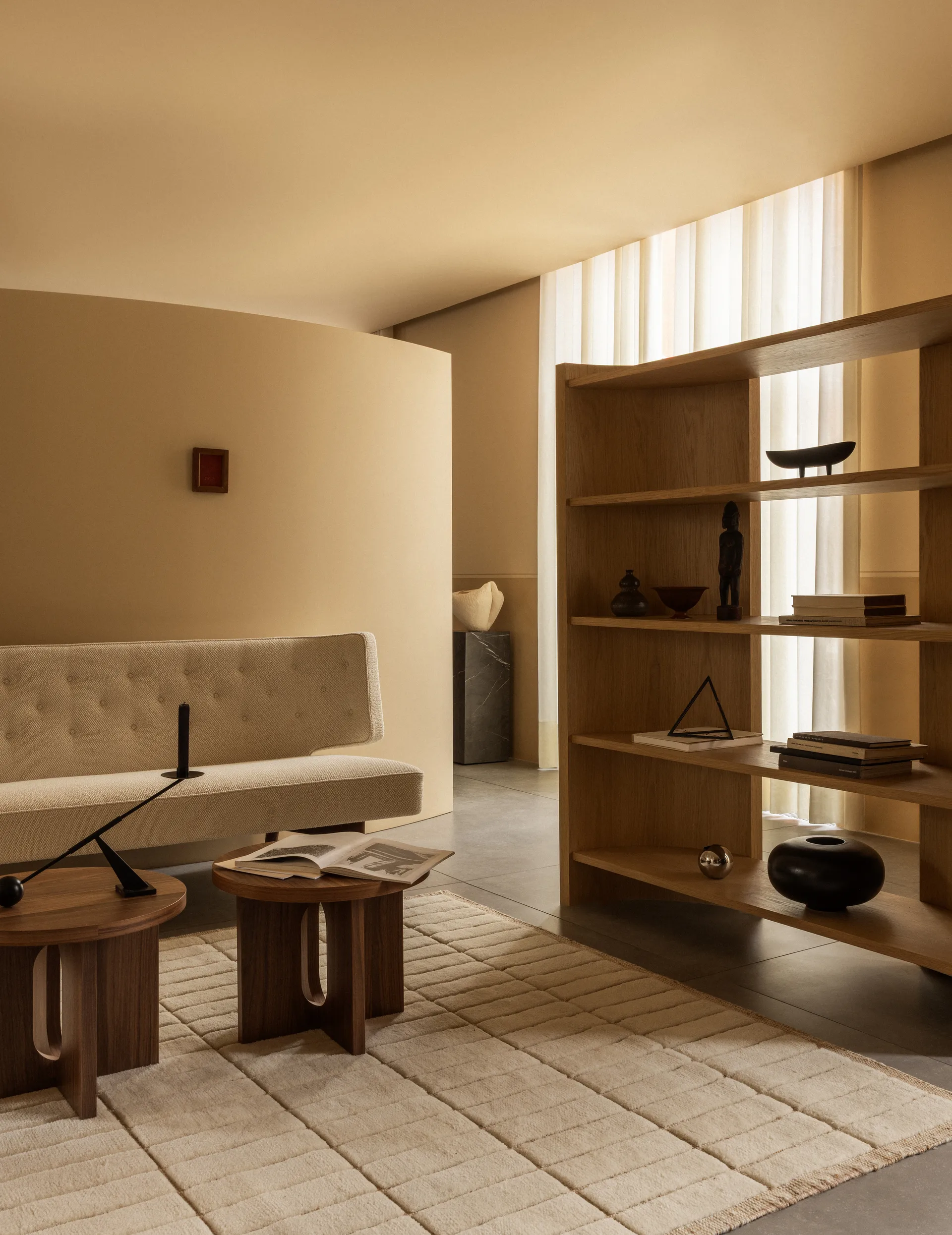 Crescent hylla, Obehandlad ek, 150x173 cm Audo Copenhagen