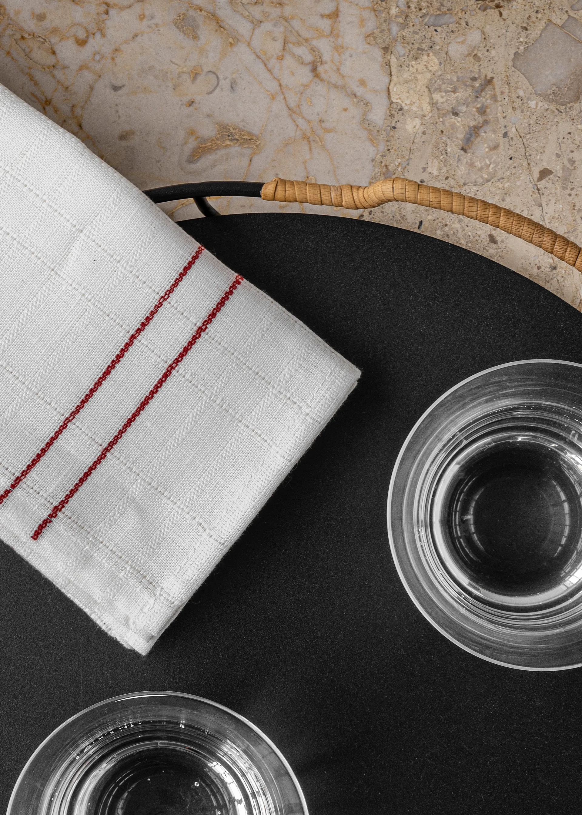 Cressida linneservett 45x45 cm, Burnt sienna Audo Copenhagen