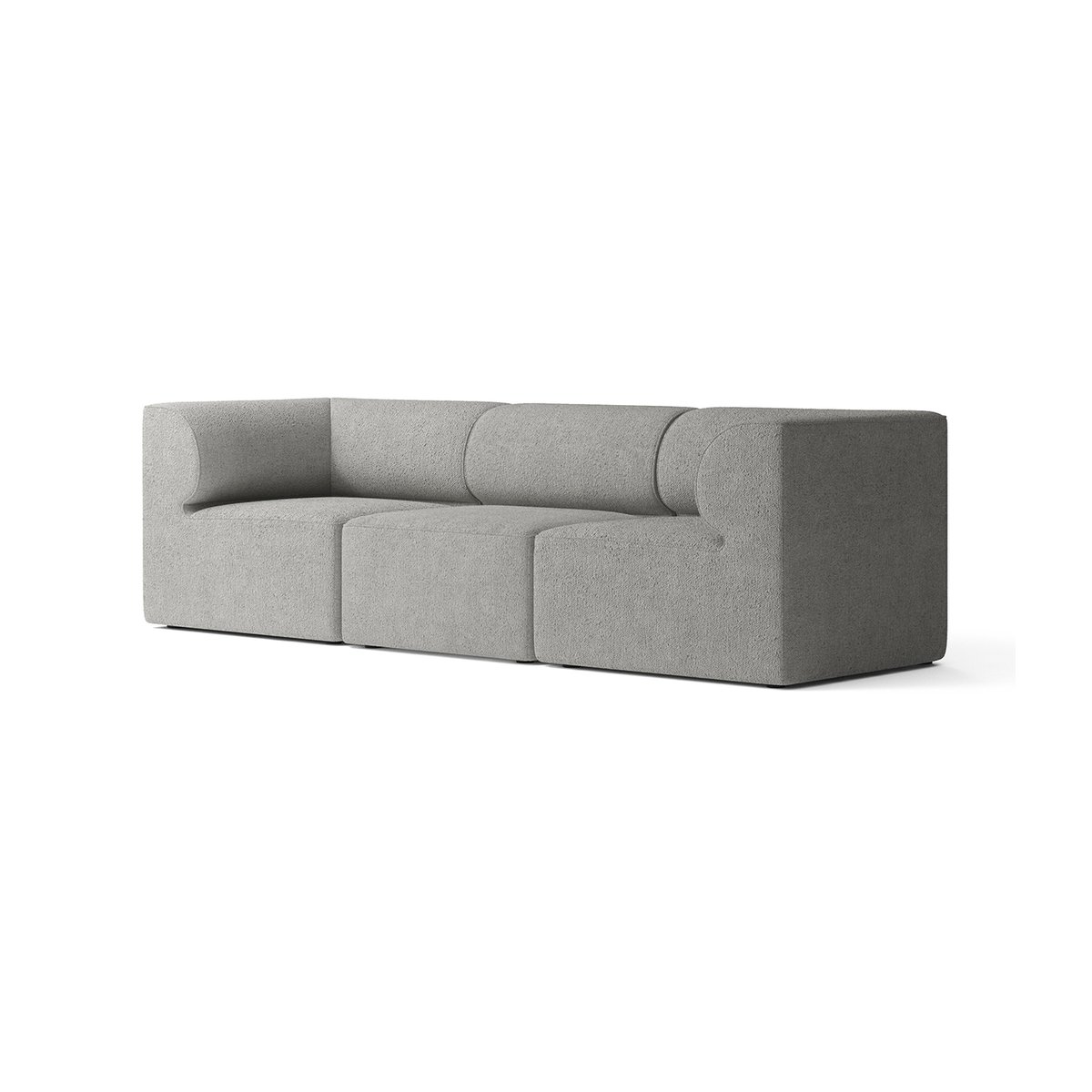 Audo Copenhagen Eave 86 modulsoffa konfiguration 2 Audo Bouclé 16 (Dark Grey)