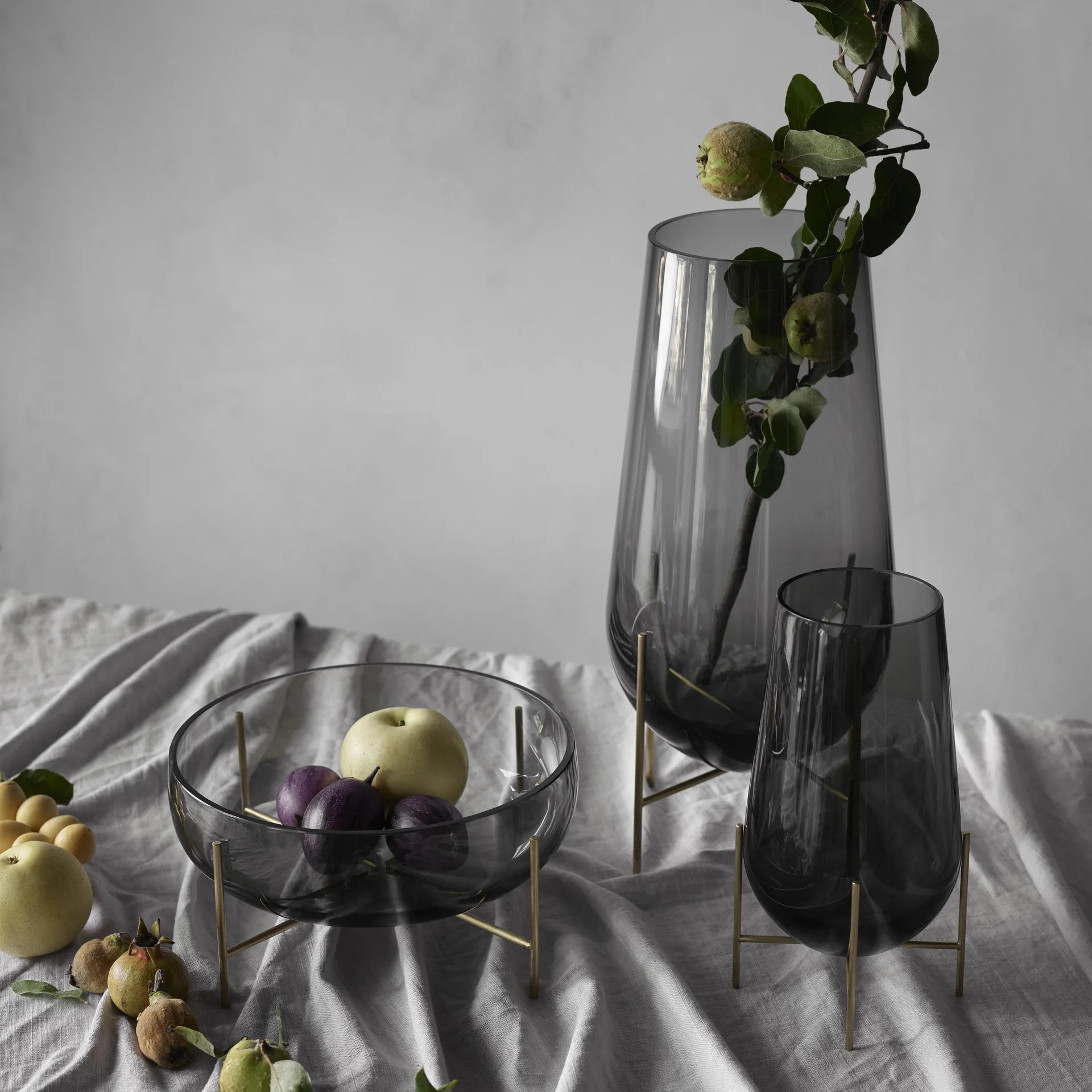 Échasse medium vas, rökfärgat glas Audo Copenhagen