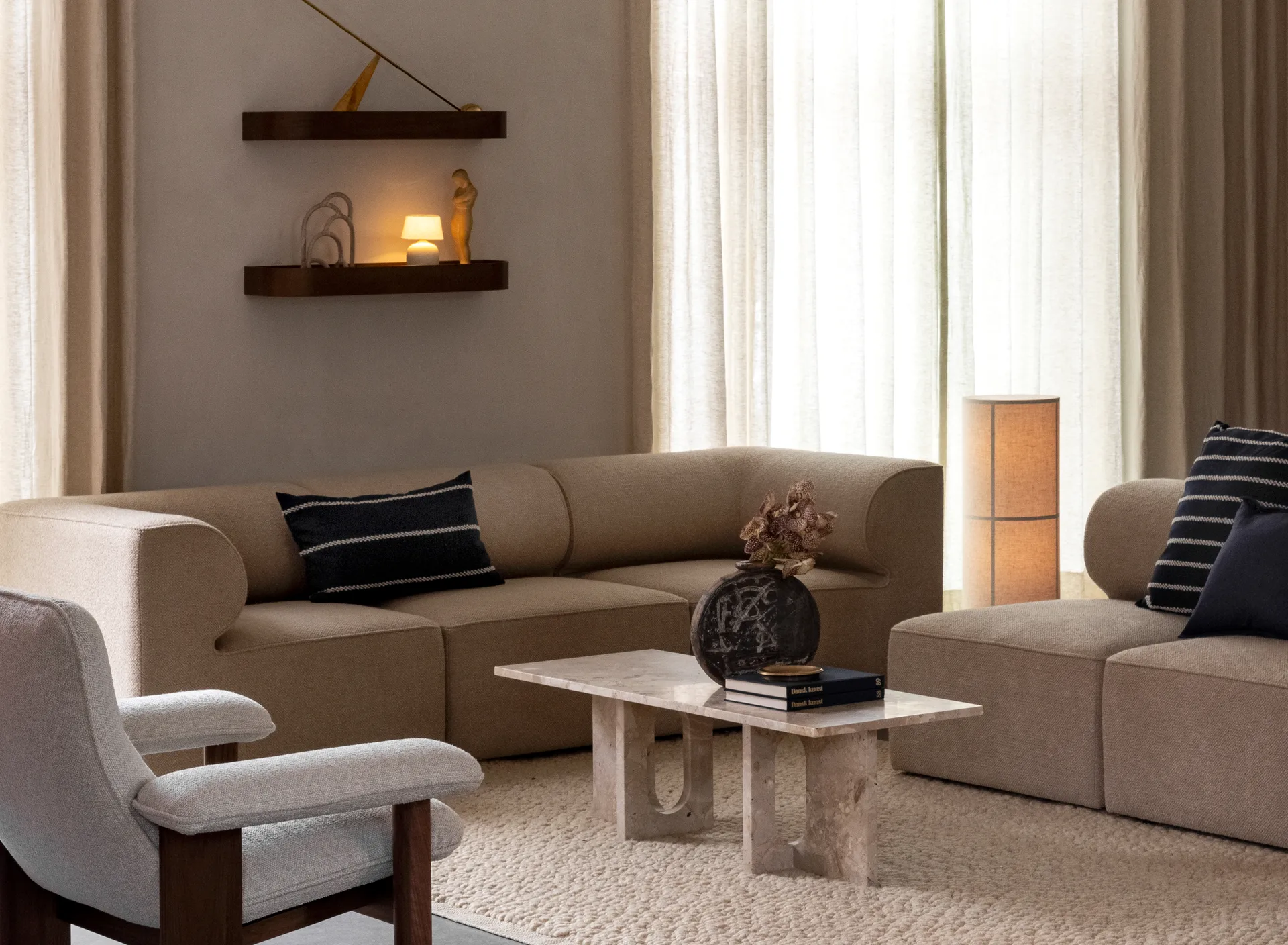 Epoch hylla 79 cm, Mörkbetsad ek Audo Copenhagen