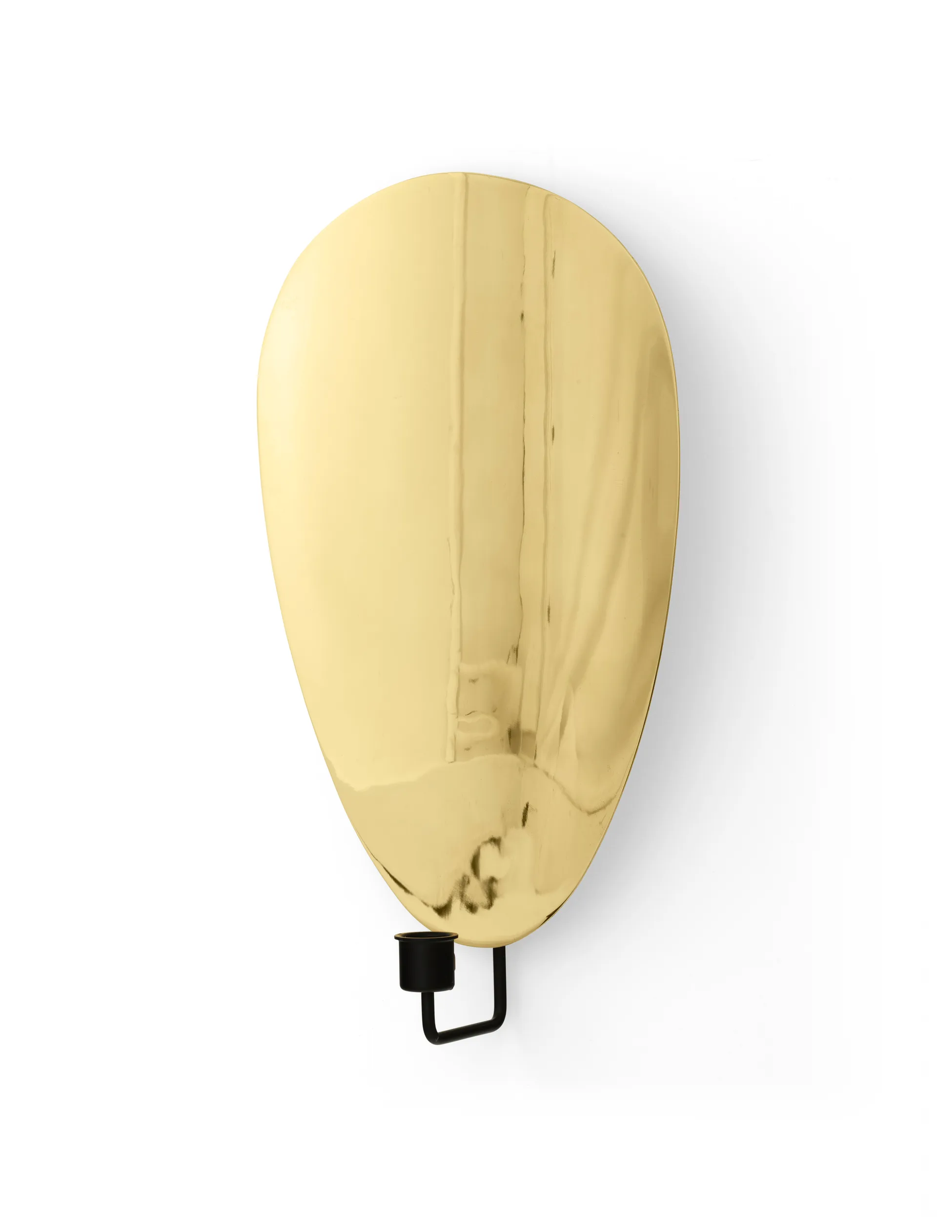 Flambeau ljusstake vägg 40 cm, Black-polished brass Audo Copenhagen