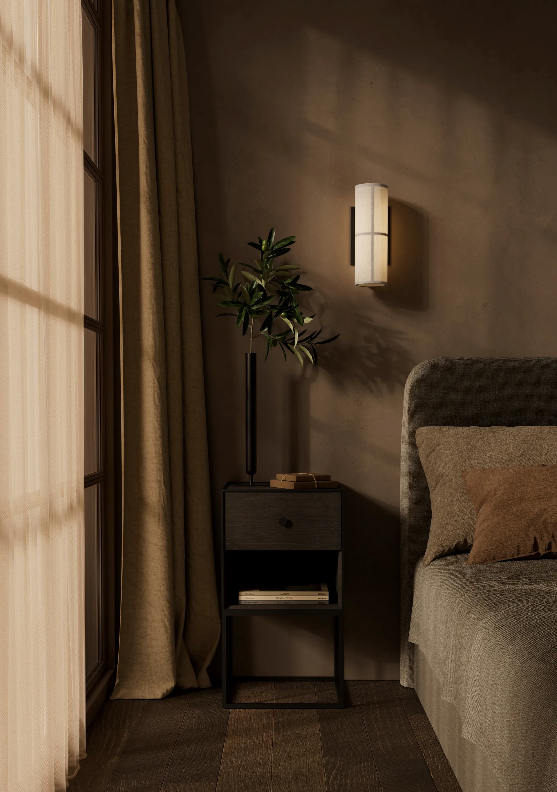 Frame 35 sidobord, Rökt ek Audo Copenhagen