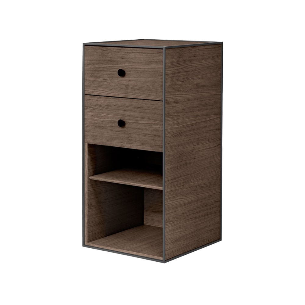 Audo Copenhagen Frame 70 förvaring oak-2 lådor-1 hyllplan