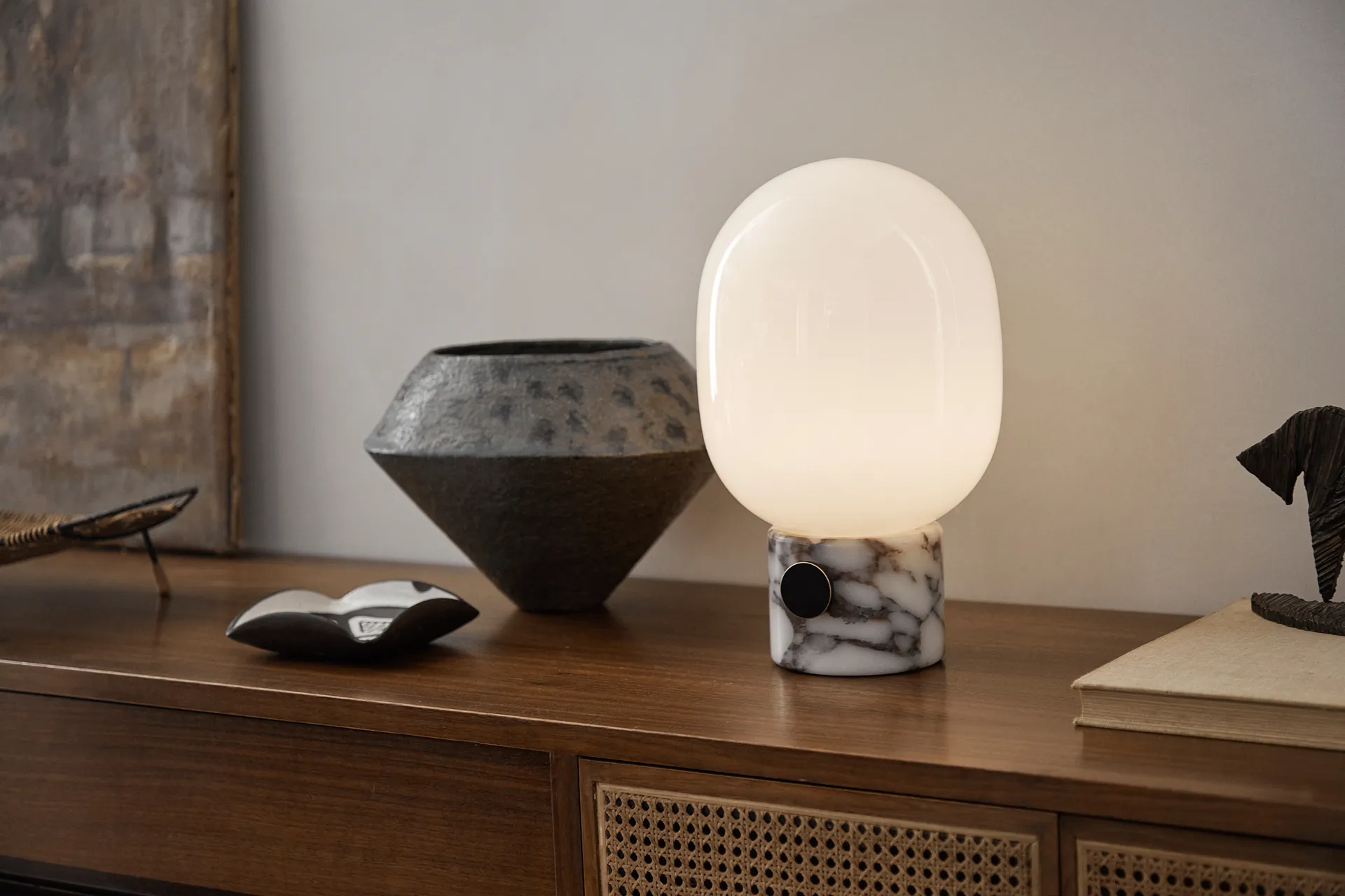 JWDA bordslampa marmor, Calacatta Viola- Marble Audo Copenhagen