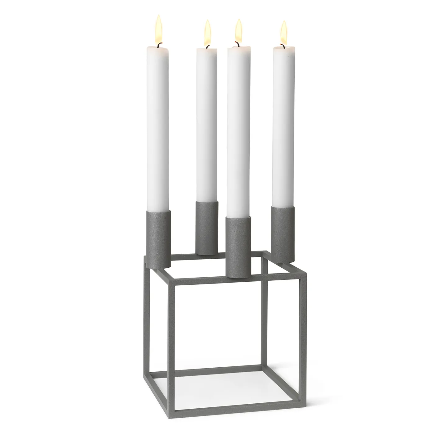Kubus 4 ljusstake, Grå Audo Copenhagen