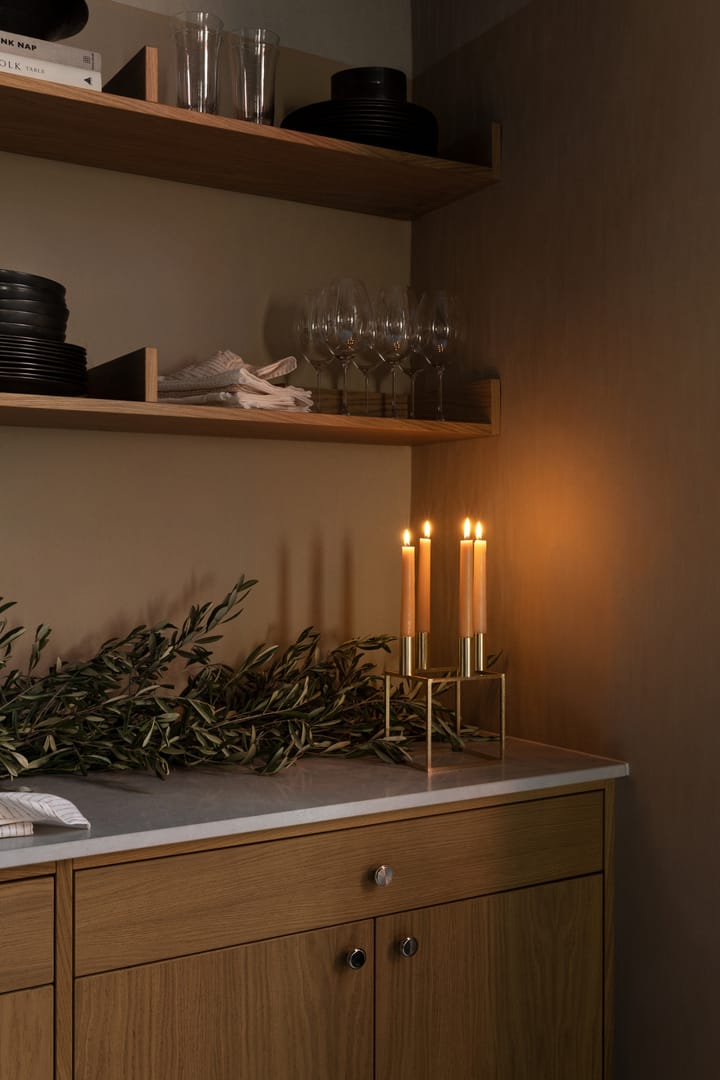 Kubus 4 ljusstake, Mässing Audo Copenhagen