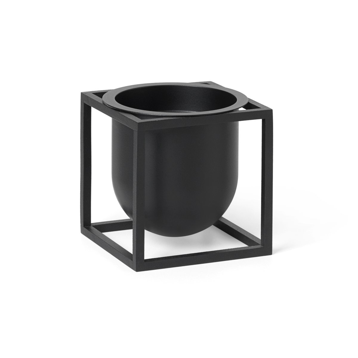 Audo Copenhagen Kubus blomkruka 10 cm Svart | Skandinavisk Design | Krukor | Svart