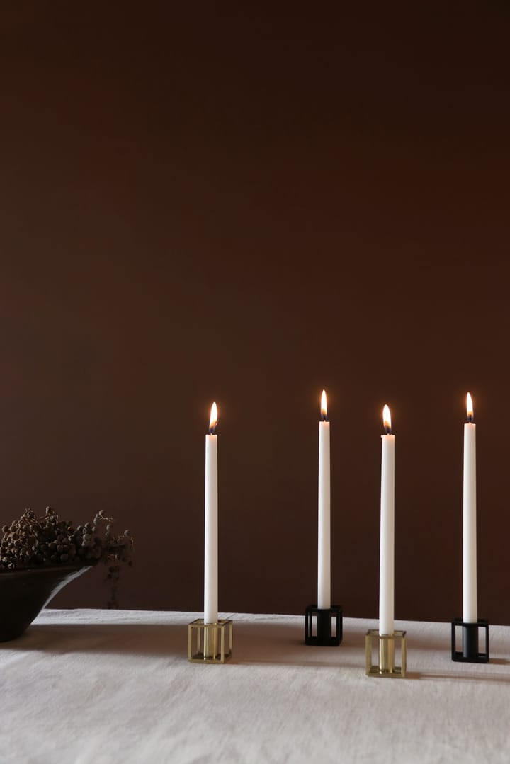 Kubus Micro ljusstake 2-pack, Mässing Audo Copenhagen