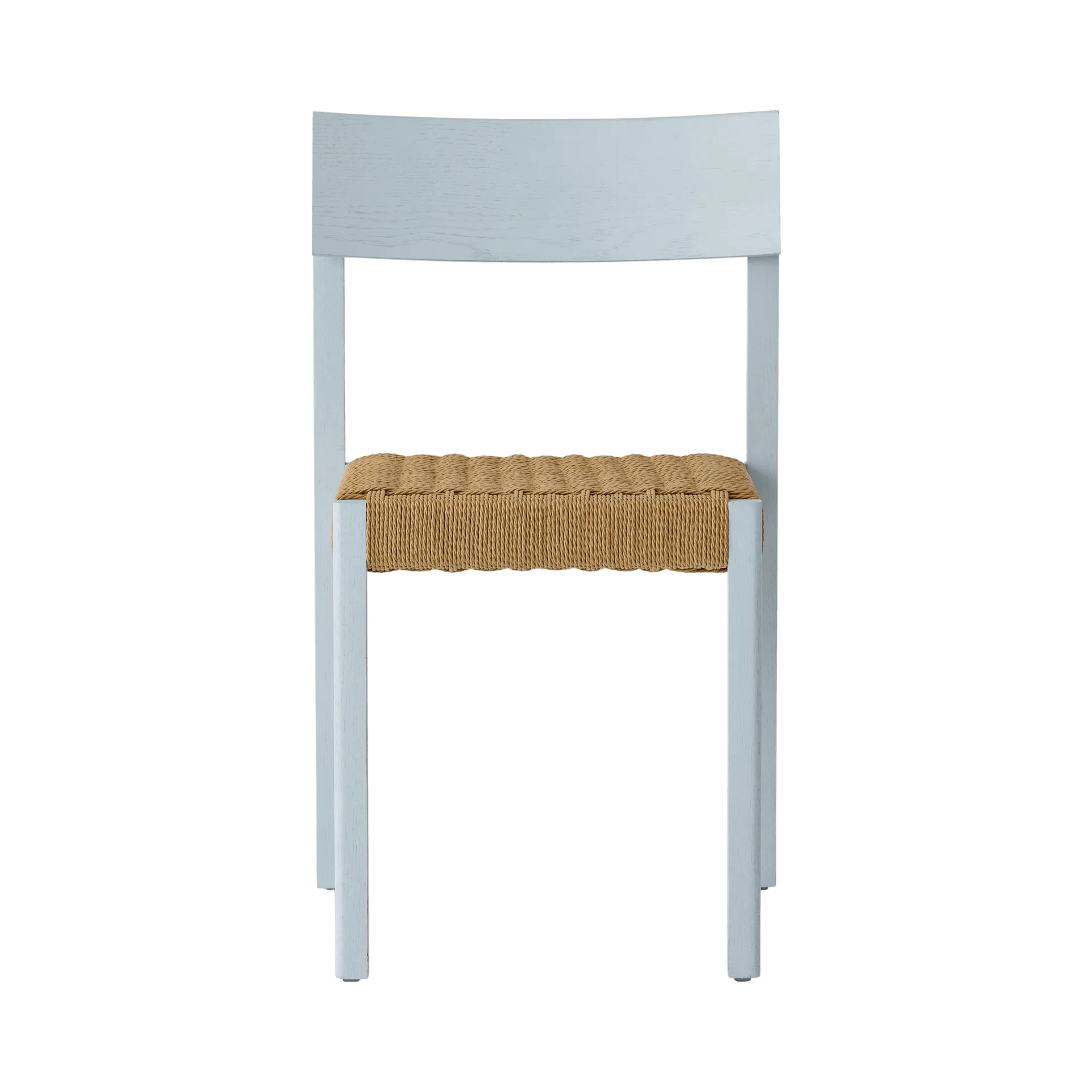 Mauro stol, Linen blue ek-naturflätad sits Audo Copenhagen