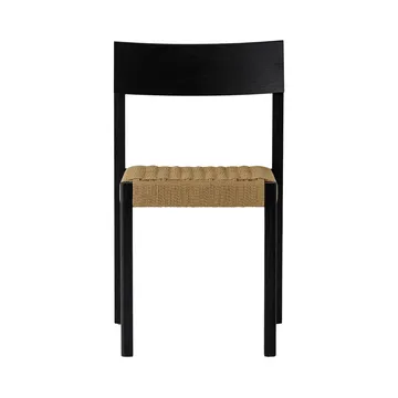 Mauro stol - Svart ek-naturflätad sits - Audo Copenhagen