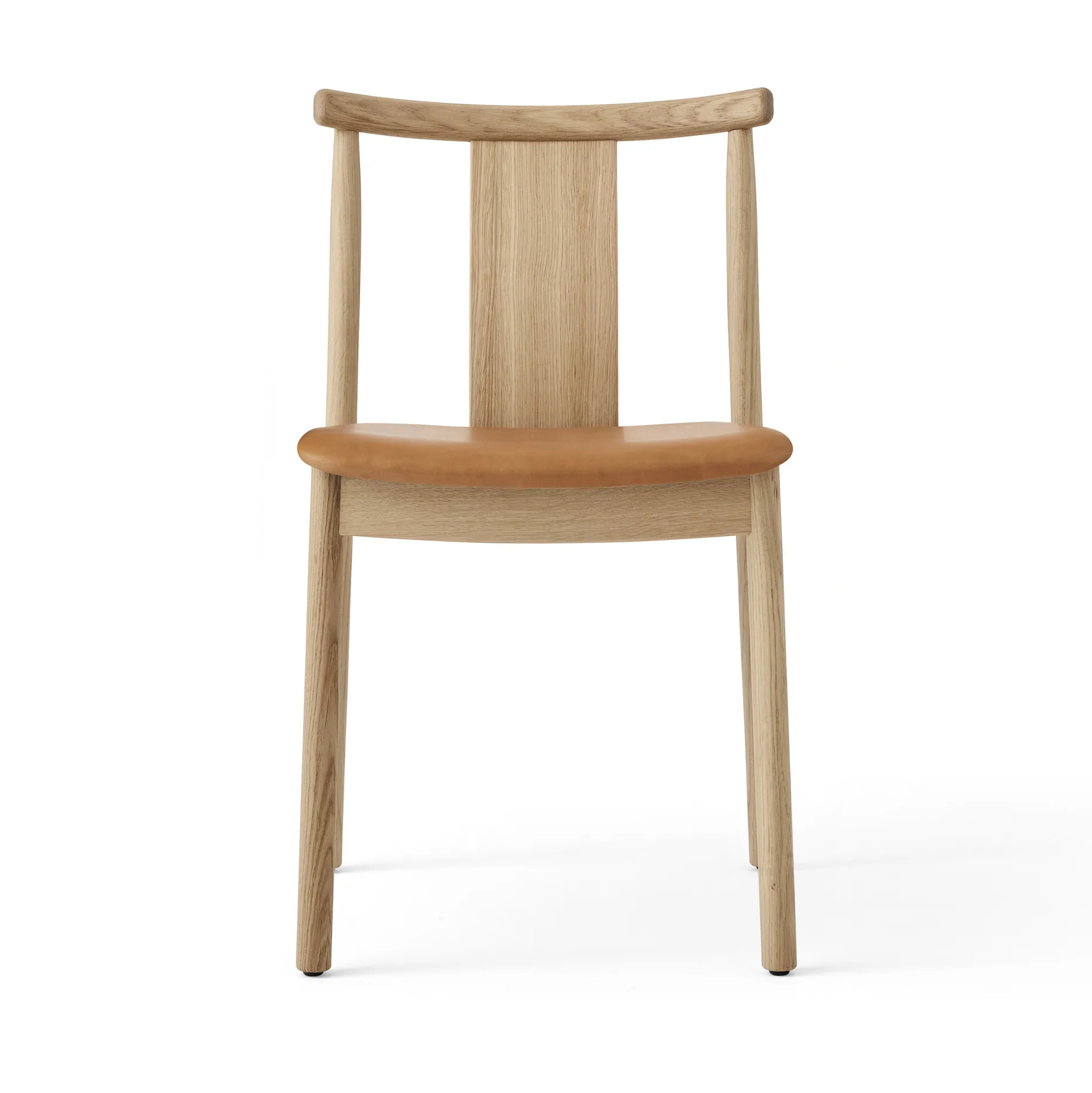 Merkur stol med dyna, Oak- Dakar 0250 cognac Audo Copenhagen