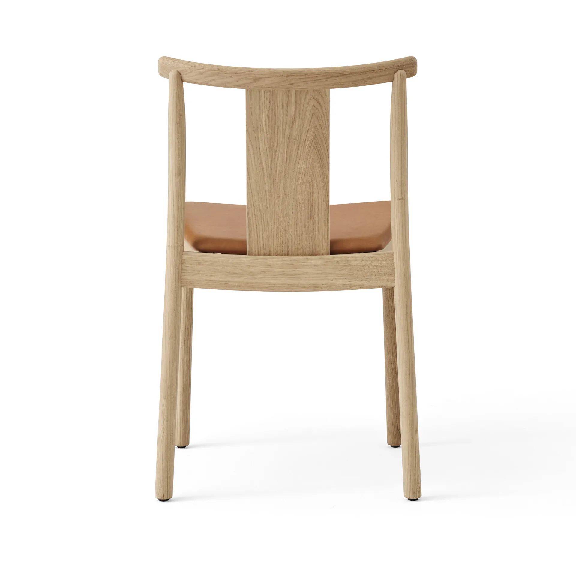 Merkur stol med dyna, Oak- Dakar 0250 cognac Audo Copenhagen