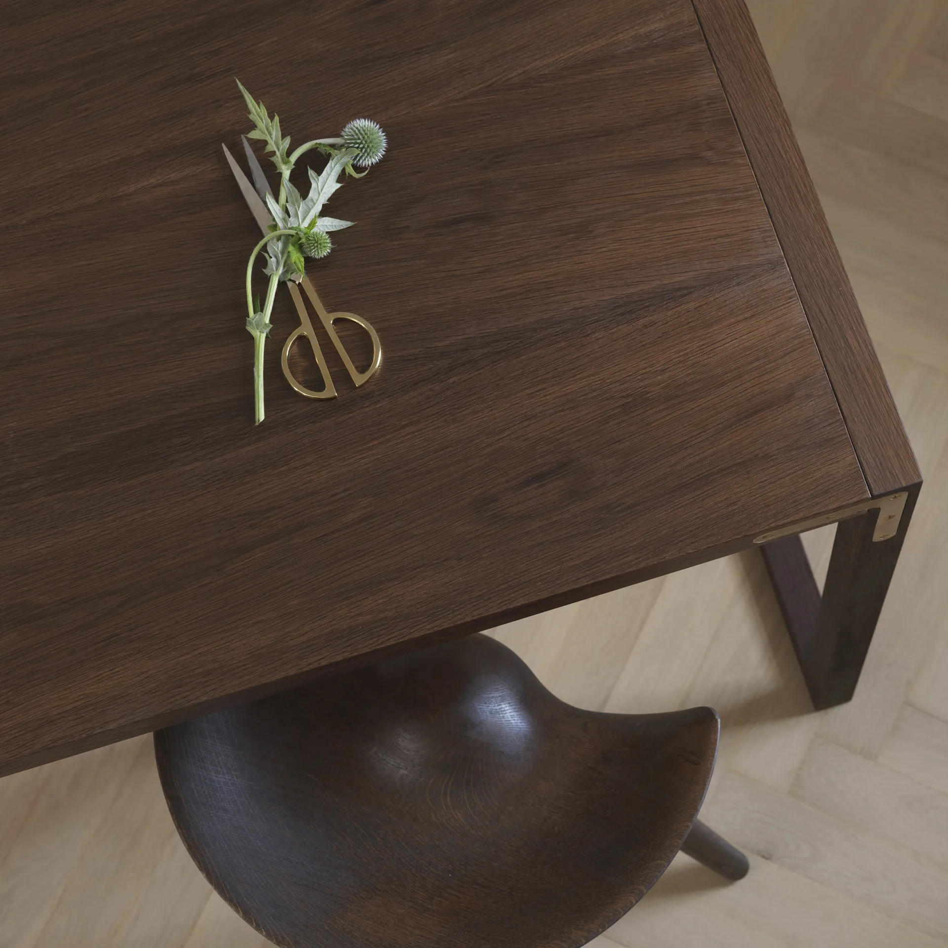 ML42 barstol 69 cm, Brunoljad ek-stål Audo Copenhagen