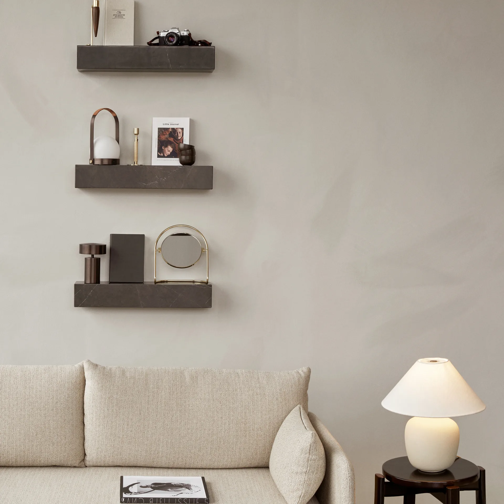 Nimbus bordsspegel 25 cm, Polerad mässing Audo Copenhagen