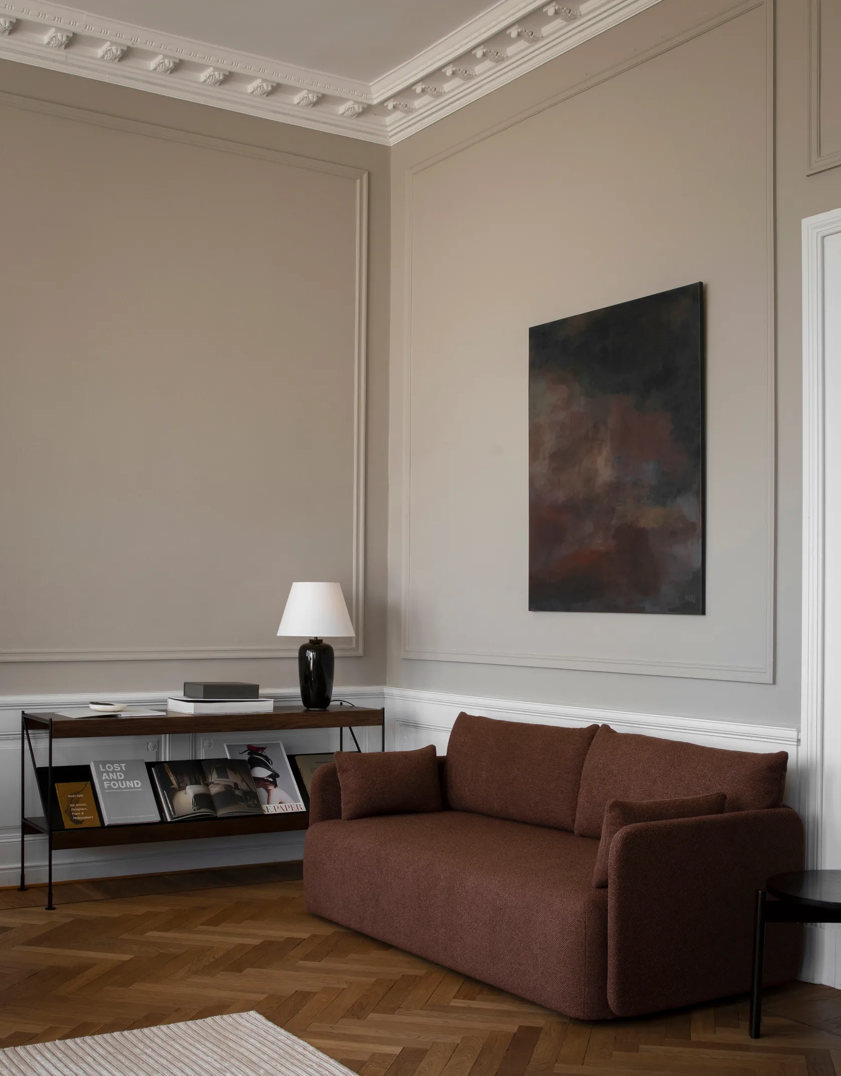 Offset soffa 2-sits, Audo Bouclé 08 Bordeaux Audo Copenhagen