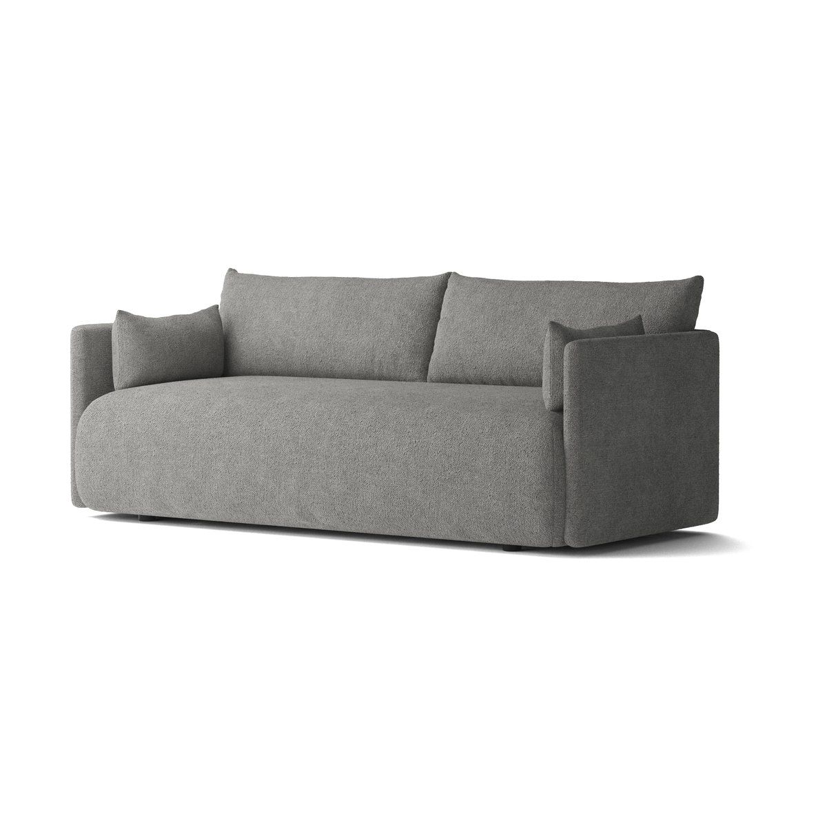 Audo Copenhagen Offset soffa 2-sits Audo Bouclé 16 Dark grey