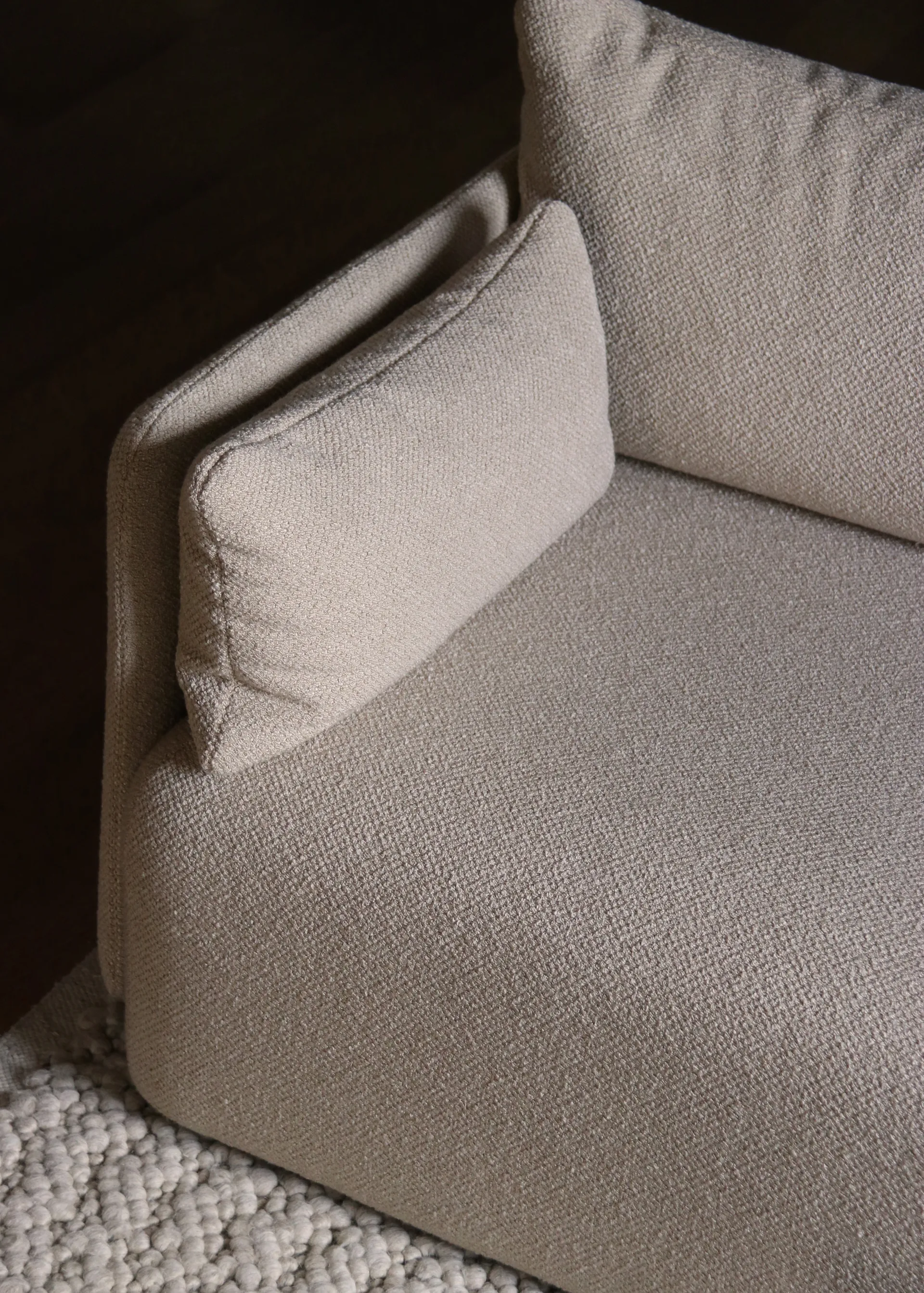 Offset soffa 3-sits, Audo Bouclé 02 Beige Audo Copenhagen