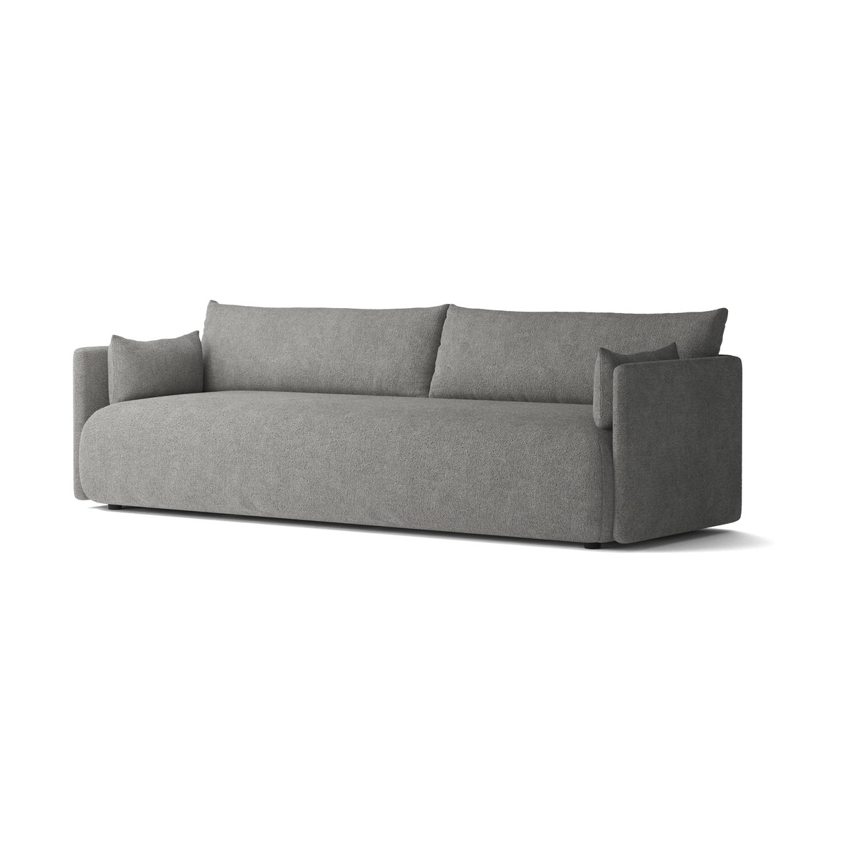 Audo Copenhagen Offset soffa 3-sits Audo Bouclé 16 Dark grey