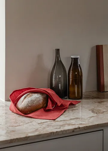 Papilio kökshandduk 40x64 cm 2-pack - Burnt sienna-white - Audo Copenhagen