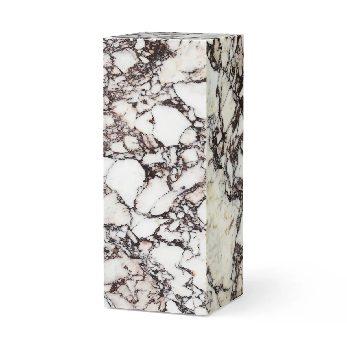 Audo Copenhagen Plinth Pedestal piedestal 30x30x75 cm Calacatta Viola