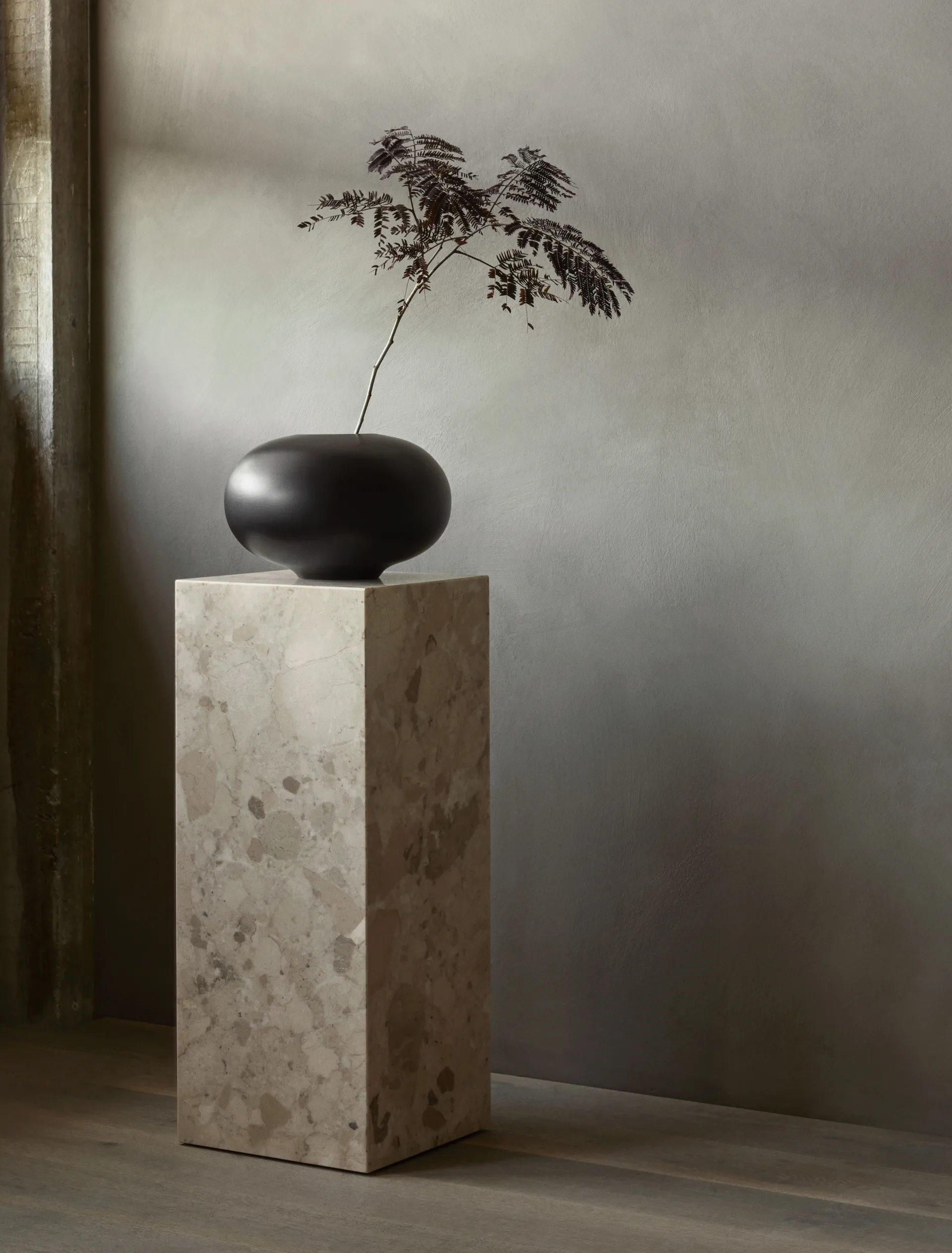 Plinth Pedestal piedestal 30x30x75 cm, Kunis Breccia Audo Copenhagen