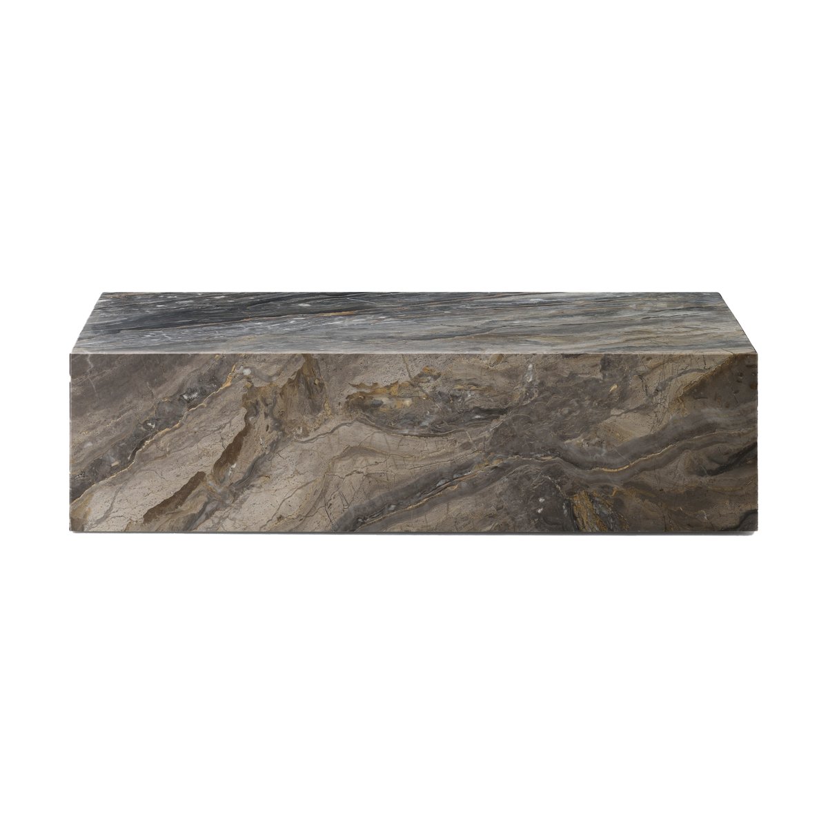 Audo Copenhagen Plinth soffbord Grey galaxy, low | Skandinavisk Design | Soffbord | Grå