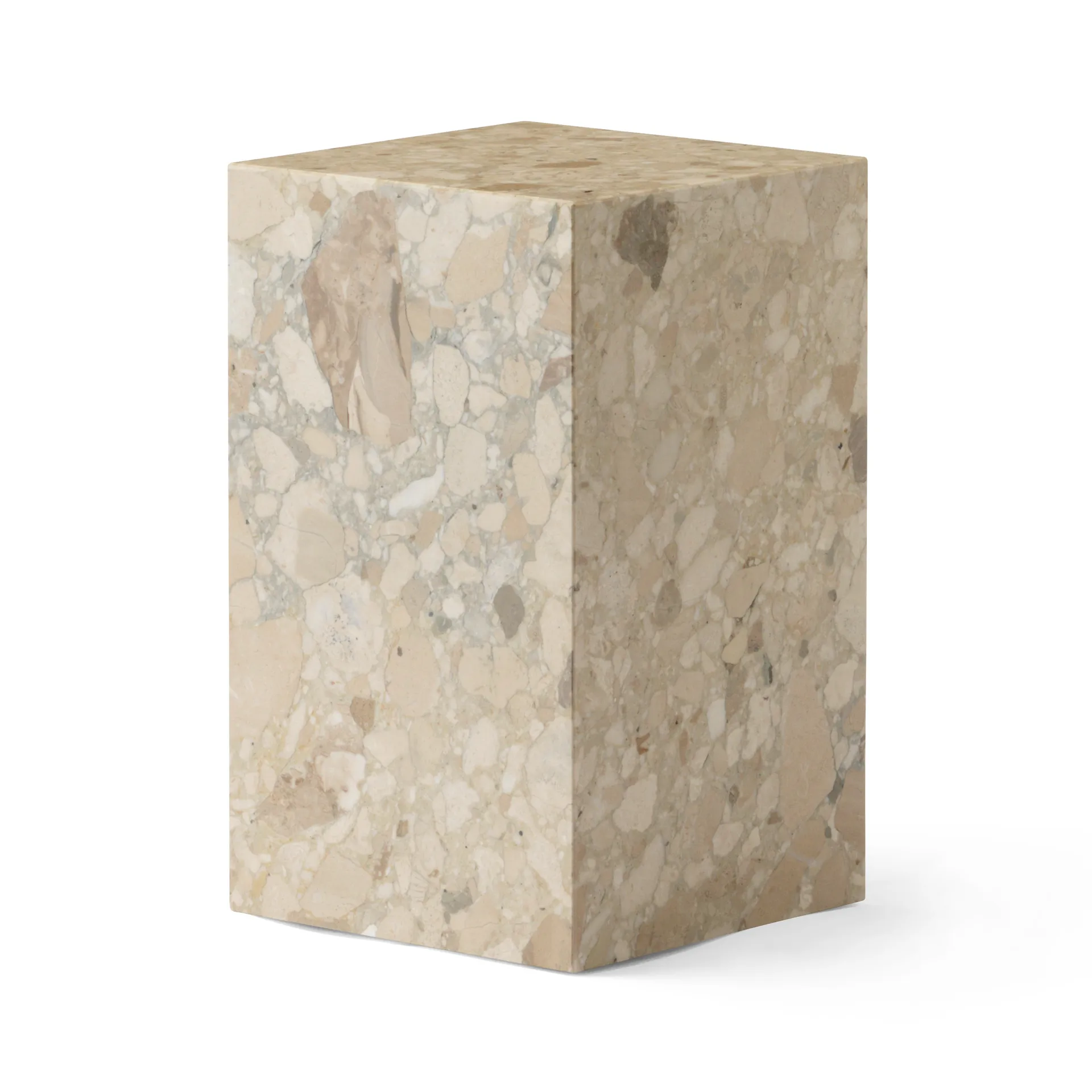 Plinth tall sidobord 30x30x51 cm, Kunis Breccia Audo Copenhagen