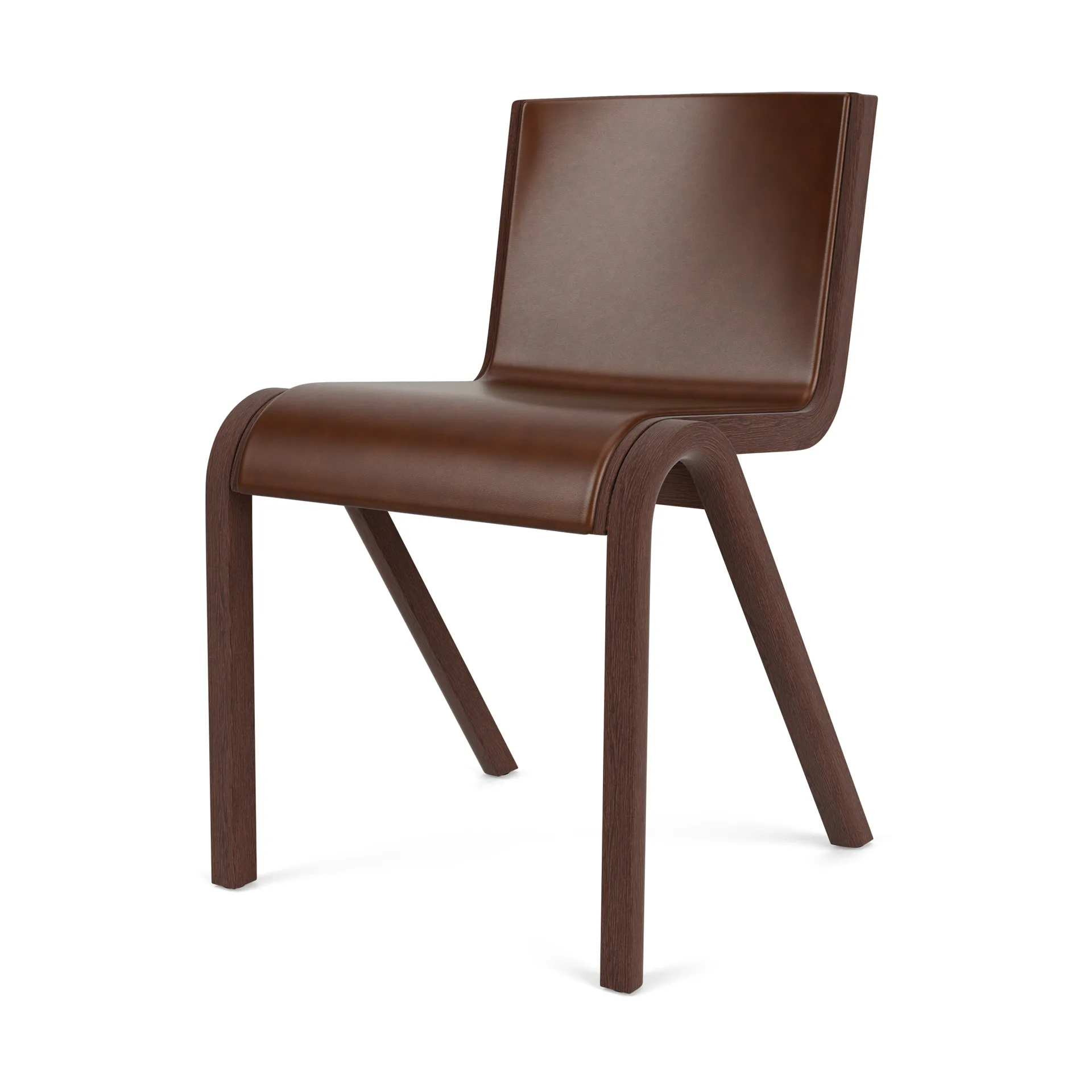 Ready stol framsidesklädd, Red oak-Dakar 0329 Brown Audo Copenhagen