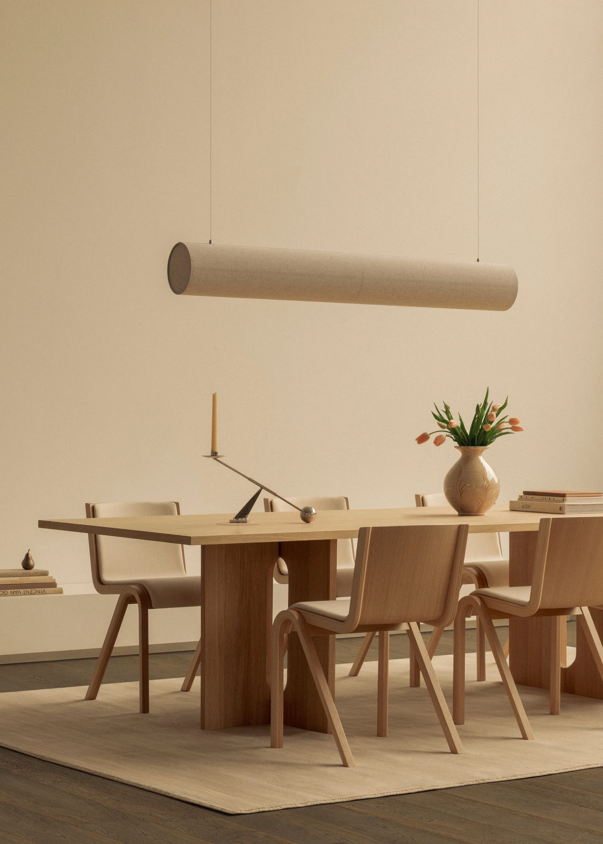 Ready stol framsidesklädd, Red oak-Dakar 0329 Brown Audo Copenhagen