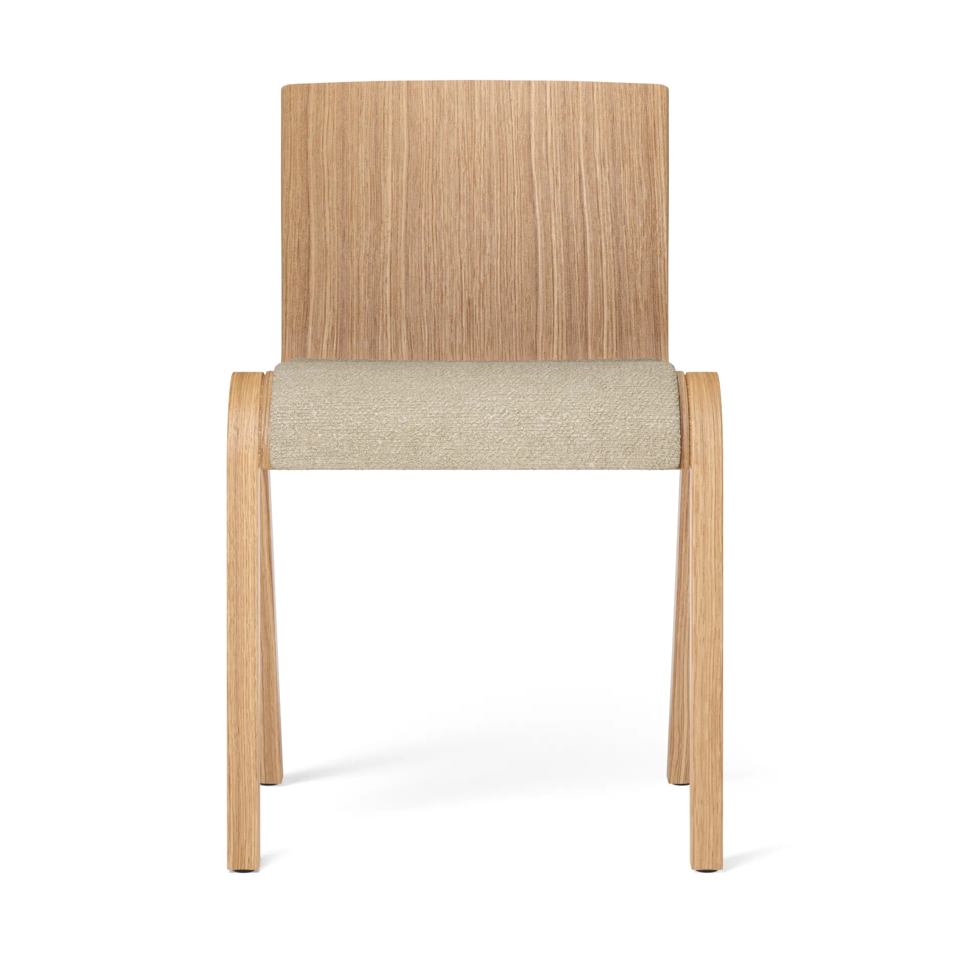 Ready stol klädd sits, Natural oak-Audo Bouclé 02 Audo Copenhagen