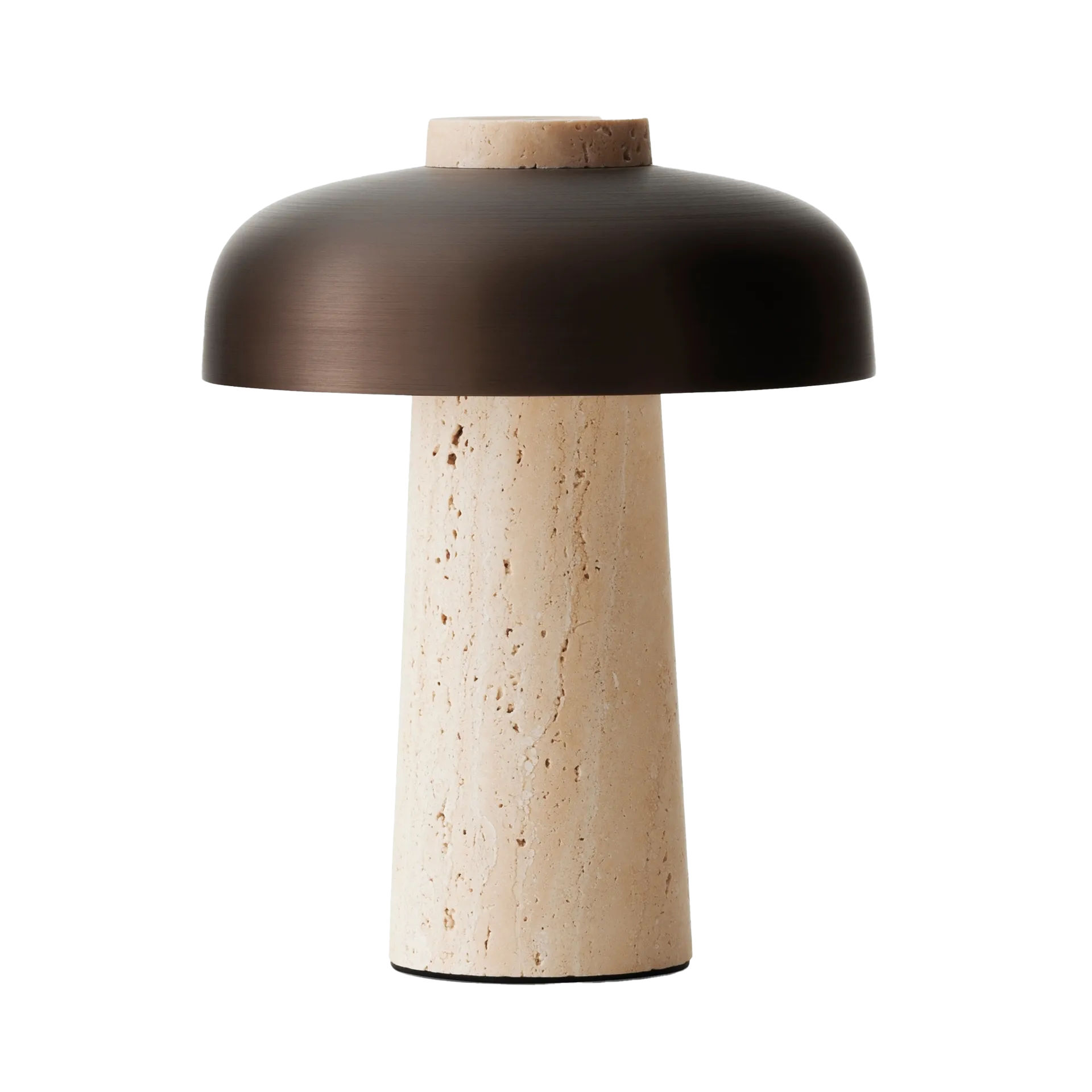 Reverse portabel bordslampa 24,5 cm, Travertine-bronzed aluminium Audo Copenhagen