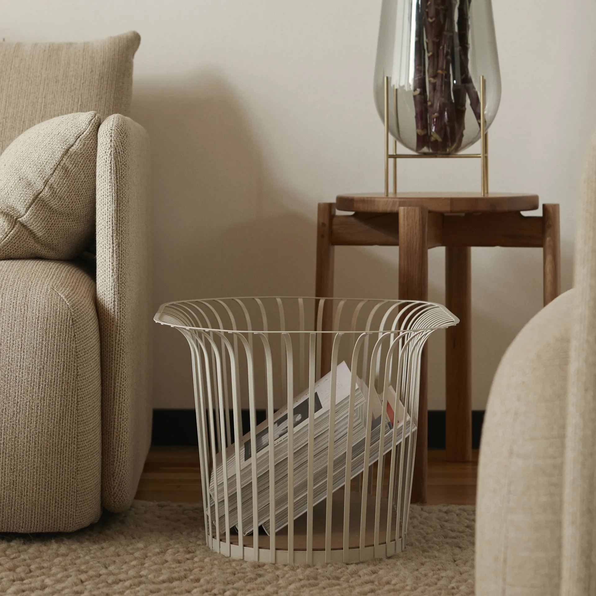 Ribbon korg, Elfenben Audo Copenhagen