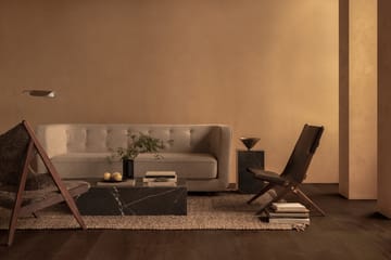 Saxe fåtölj - läder brun, brunoljat ekstativ - Audo Copenhagen