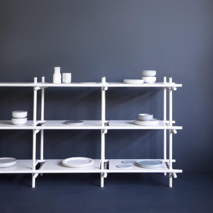 Stick hyllsystem 3 hyllplan, vit-vit Audo Copenhagen