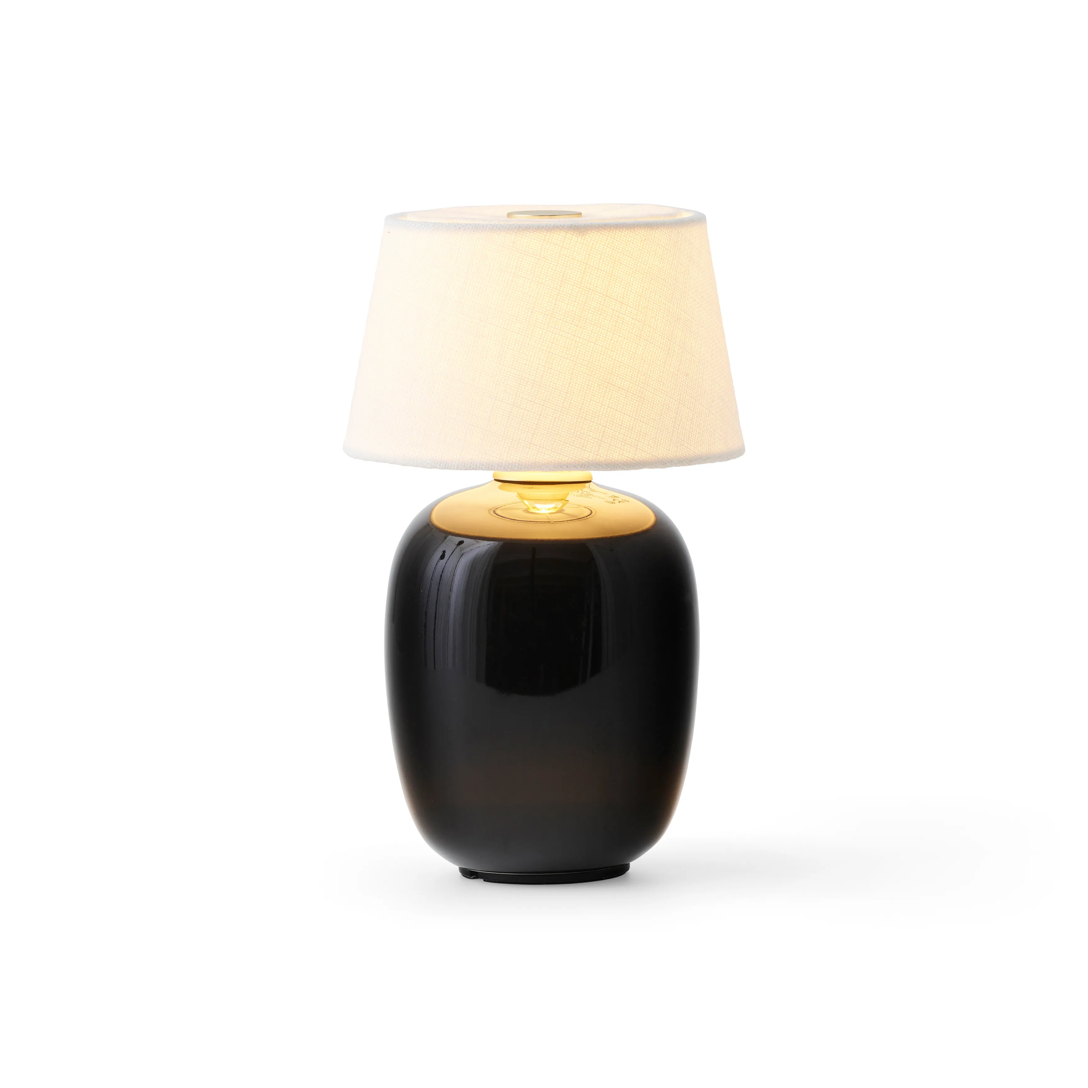 Torso bordslampa portable, Black