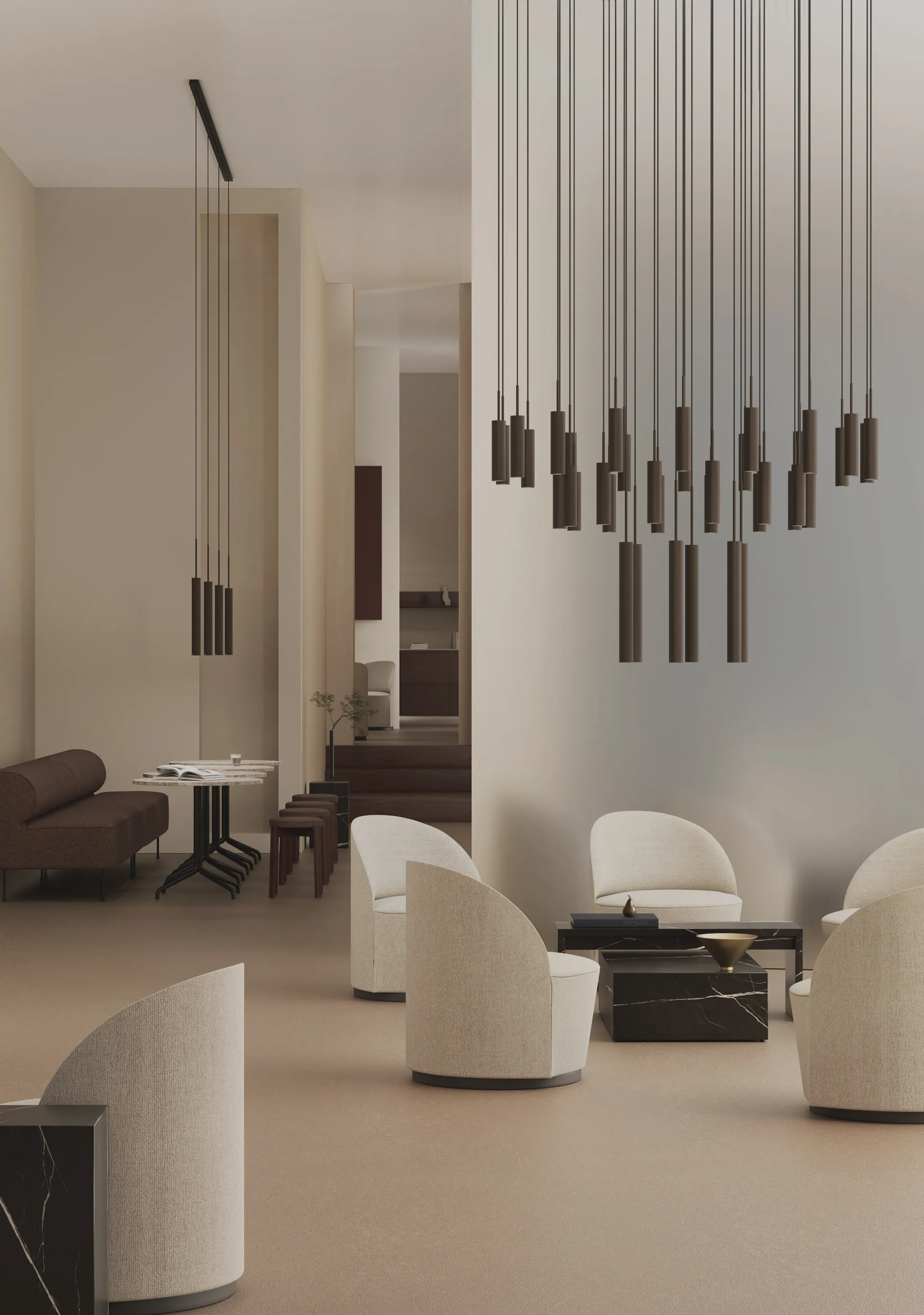 Tubulaire takkrona 38, Anodized bronzed Audo Copenhagen