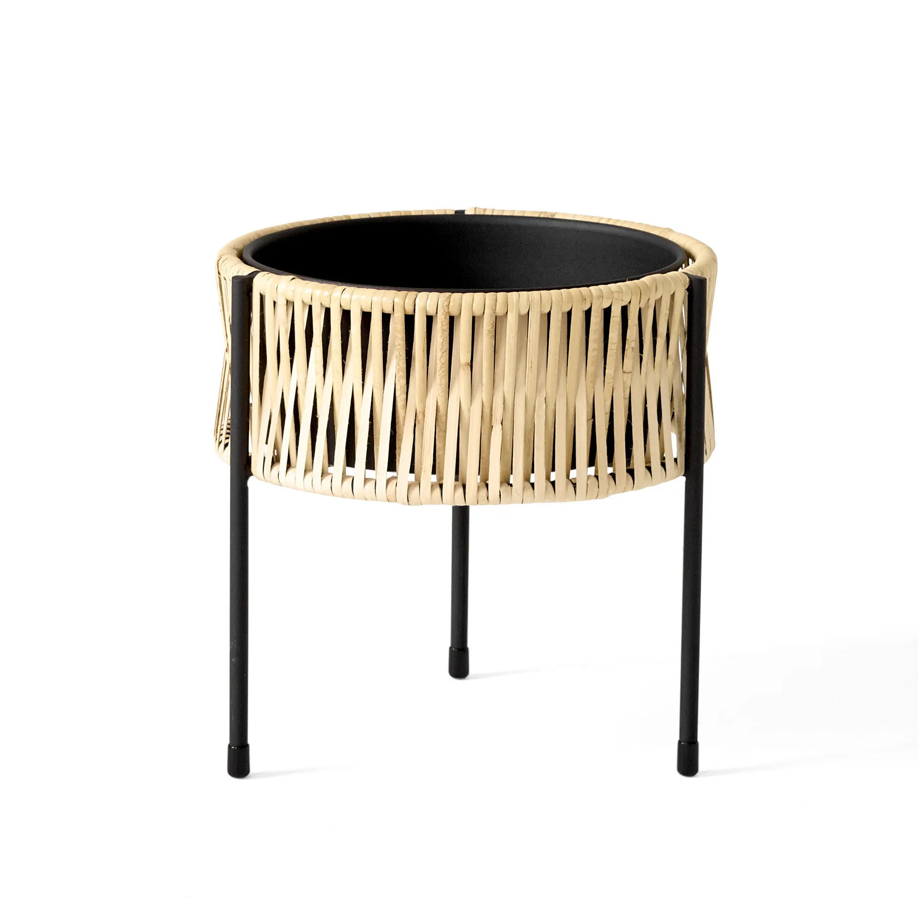 Umanoff planter blomlåda rotting-stål, h27 cm Ø27 cm Audo Copenhagen