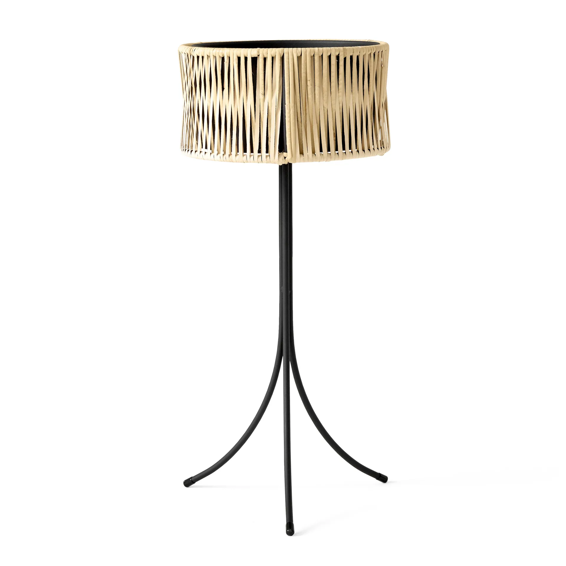 Umanoff planter blomlåda rotting-stål, h69 cm Ø36,5 cm Audo Copenhagen