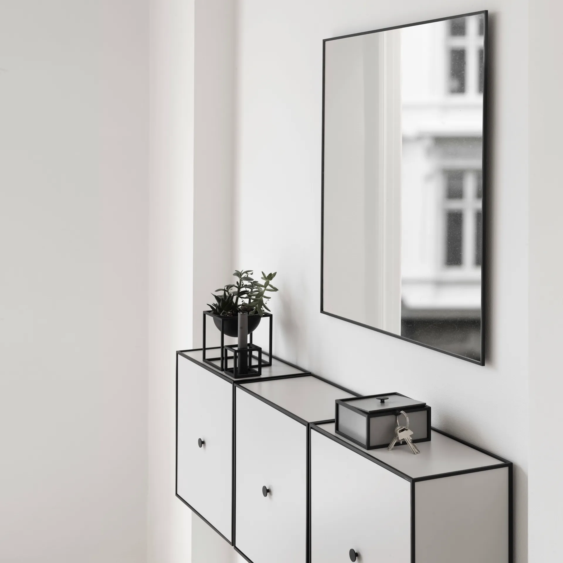 View spegel 70x70 cm, svart Audo Copenhagen